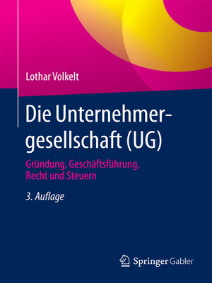 cover image of Die Unternehmergesellschaft (UG)